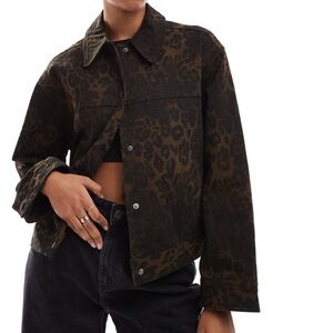 ASOS DESIGN leopard jacket
